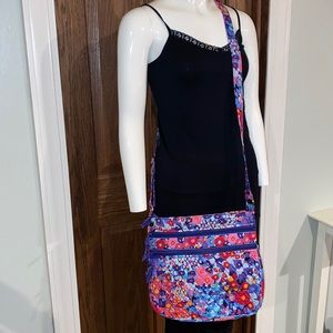 Vera Bradley Triple Zip Hipster Crossbody Bag